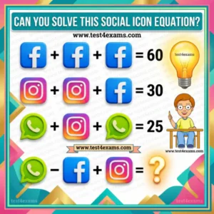 Social icon picture math puzzle with answer - 1019 Social icon picture math puzzle with answer