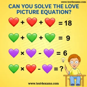Love picture math brain puzzle - 1025 Love picture math brain puzzle
