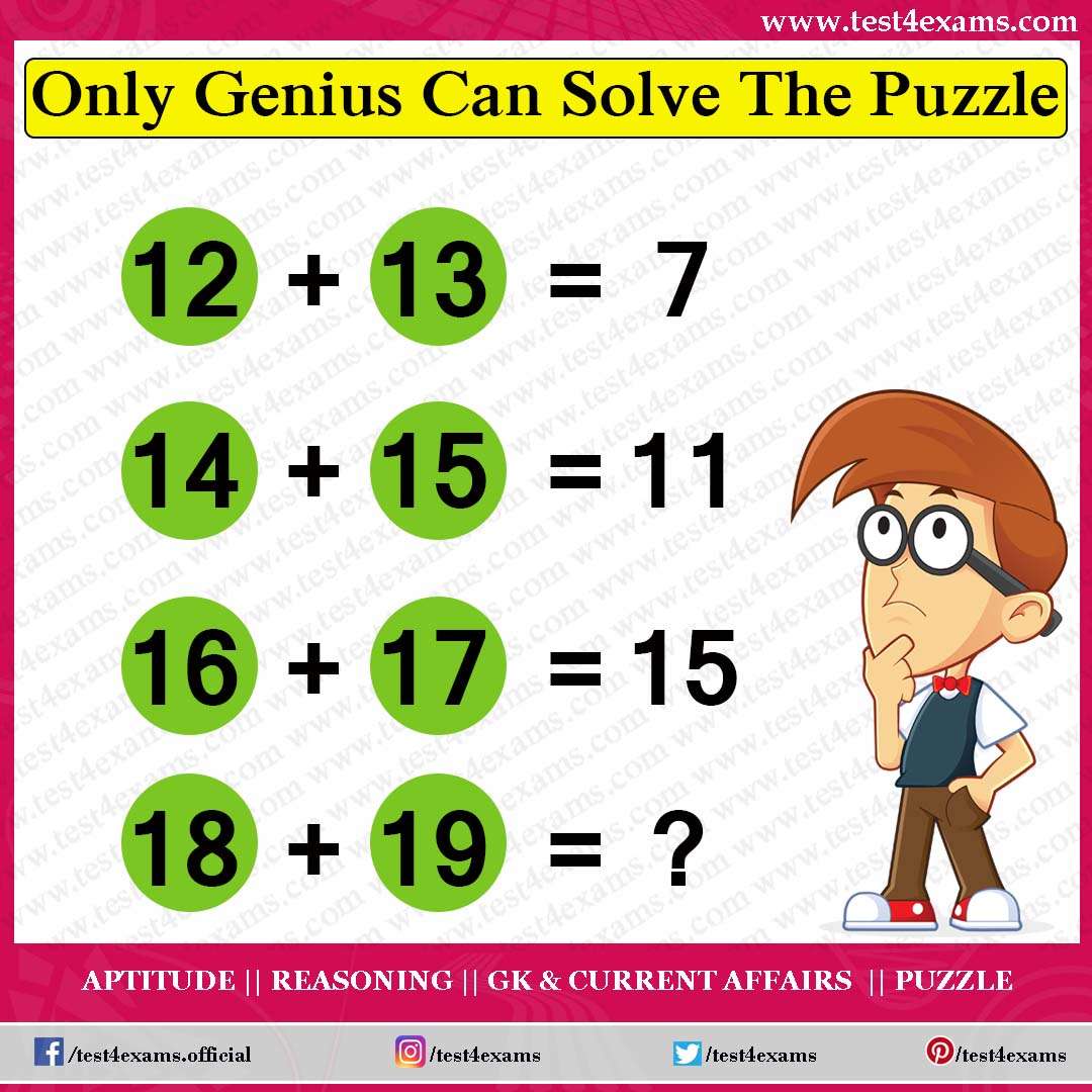 Solve Brainteaser Genius Math Puzzle | Number Puzzle | Test 4 Exams