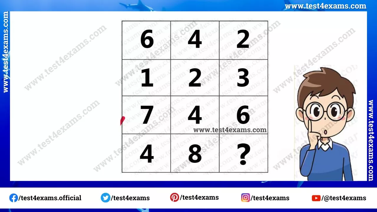 Solve The Missing Number Puzzle | Math Puzzles Logic - Test 4 Exams