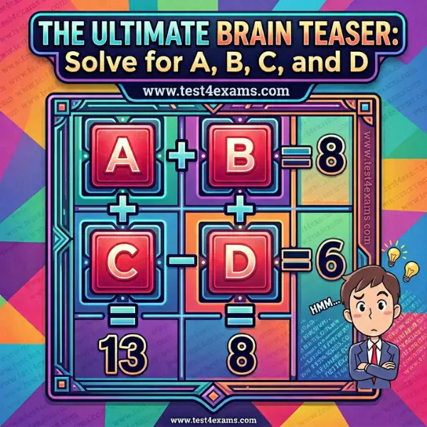 Find out the value of A B C D – 1064