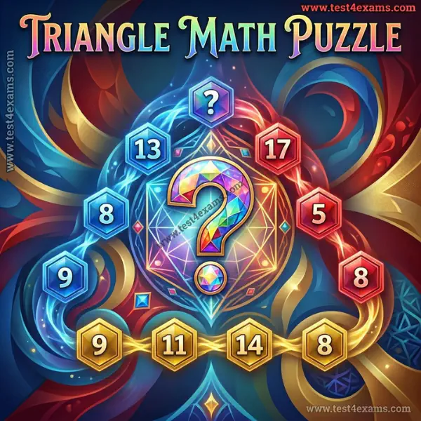 Triangle math brain teaser puzzle with answer – 1081