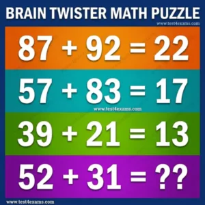 Math challenging fun puzzle with answer