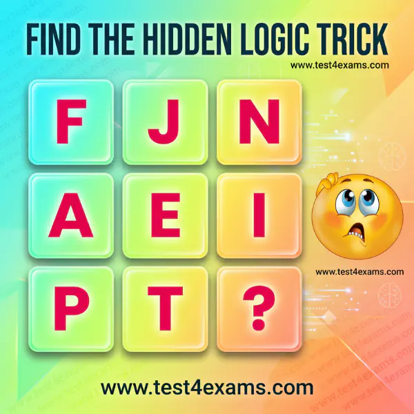 Find out the missing character Puzzle – 1017