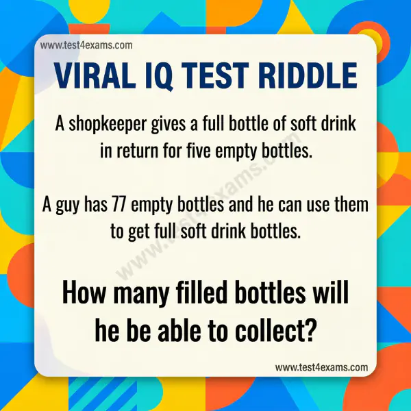 A shopkeeper gives a full bottle of soft drink in return for five empty bottles – 1033