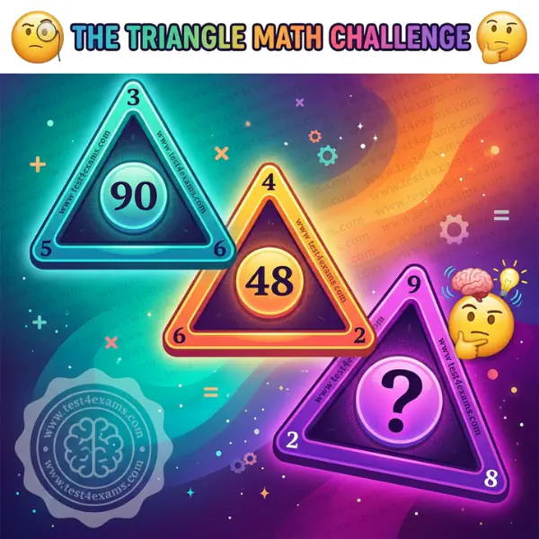 Triangle Math Puzzle With Solution – 1018