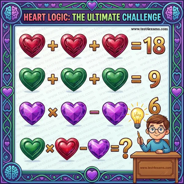 Love picture math brain puzzle – 1025
