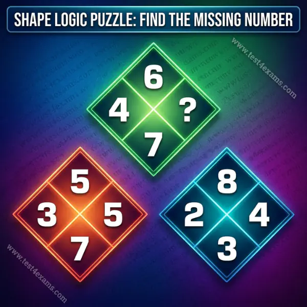 Solve The Missing Number Puzzle Logic with Answer – 1047
